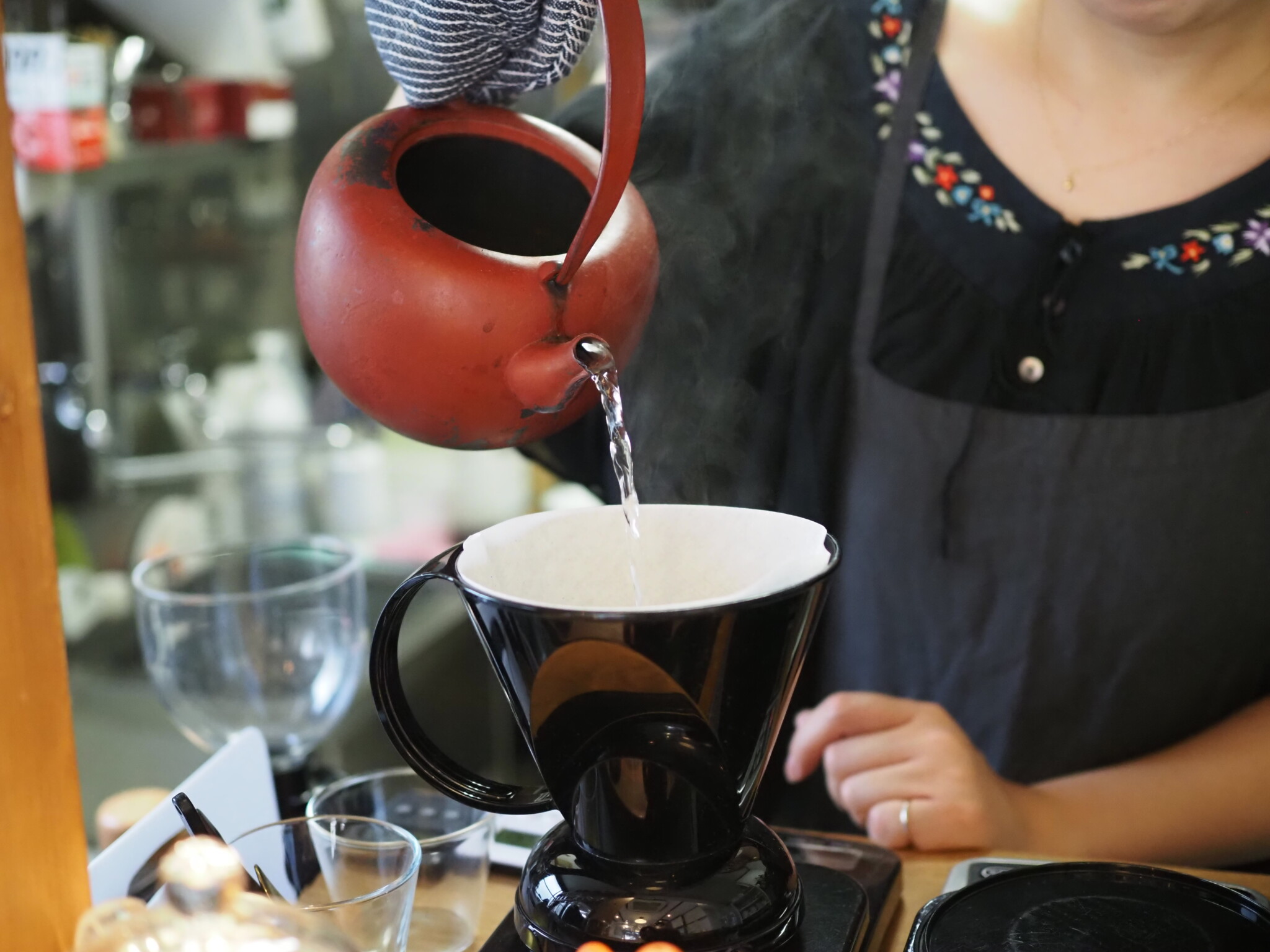 南部名人岩手堂森福鬼面取っ手桜満開鉄瓶 煎茶茶道具インテリア 南部