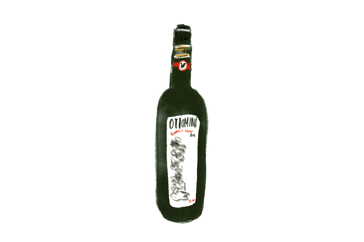 生産者：オットマーニ商品名：キャンティ・クラシコ 2020（赤）生産地：イタリア（トスカーナ）価格：グラス（90㎖）1,100円、ボトル3,630円