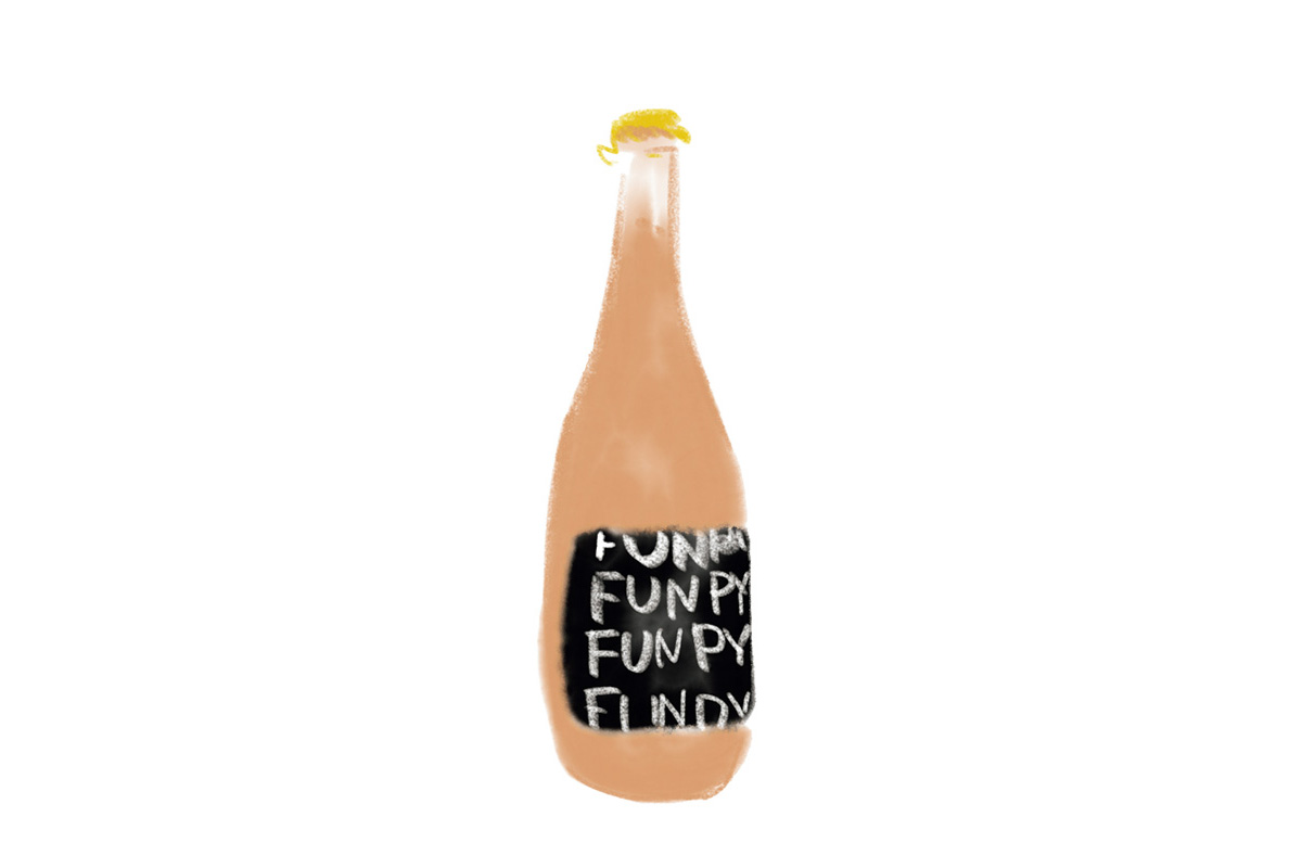 生産者：カーヴドッチ
商品名：ファンピー 2022（オレンジ泡）
生産地：日本（新潟県）
価格：グラス（70㎖）550円、ボトル3,300円