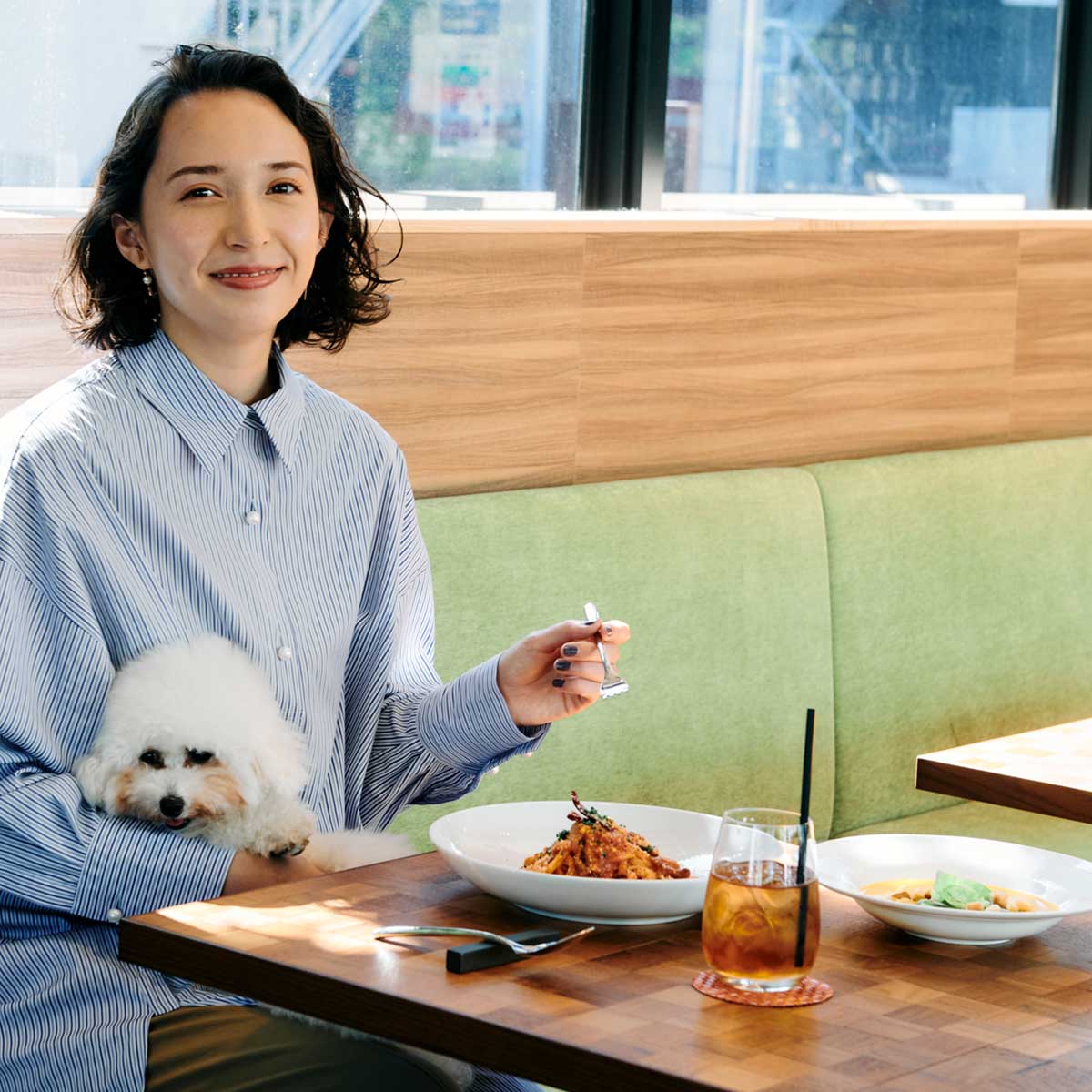 もちもち絶品パスタと季節のパフェに舌鼓。ヒトと動物の幸せを目指す