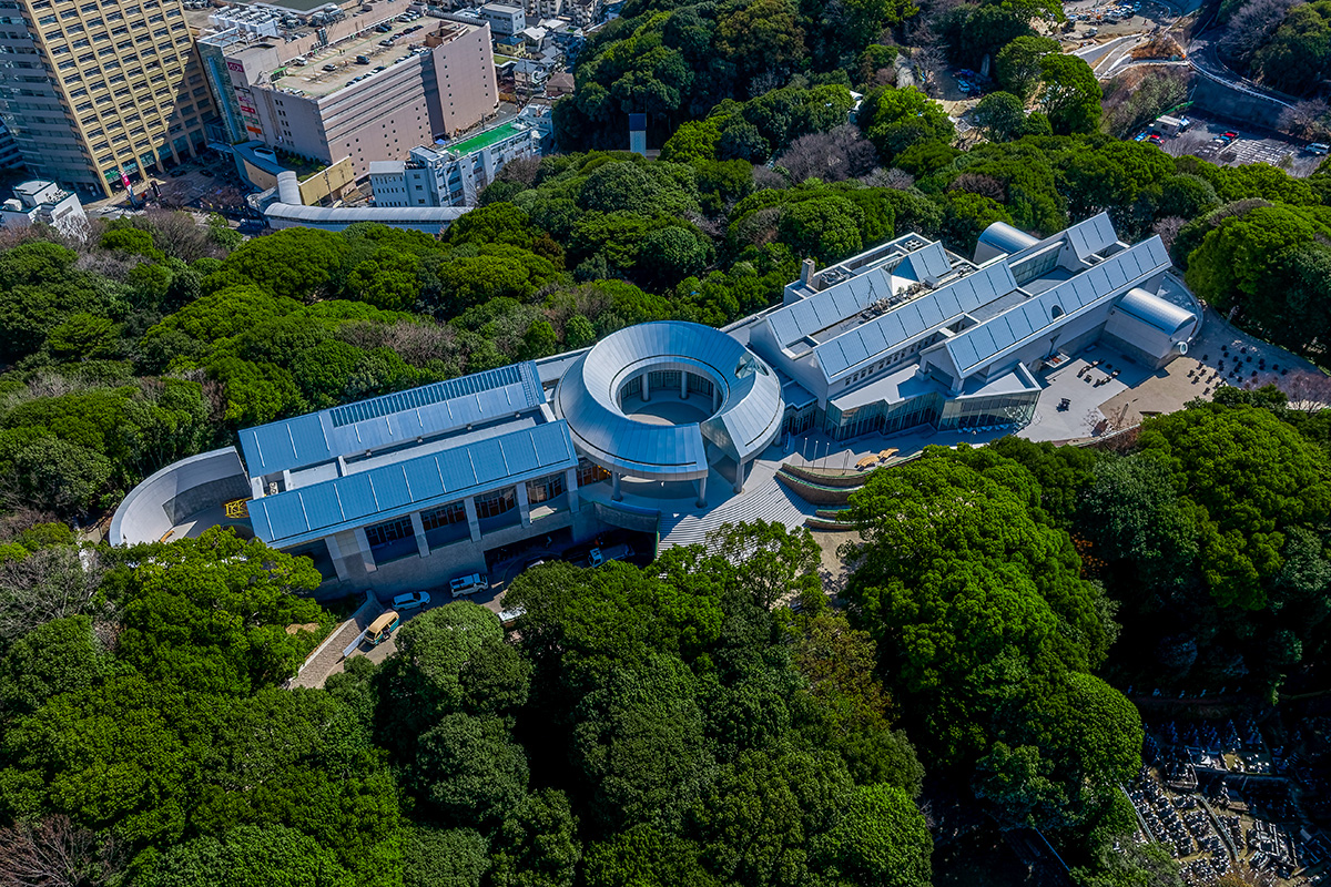 〈広島市現代美術館〉の上空写真