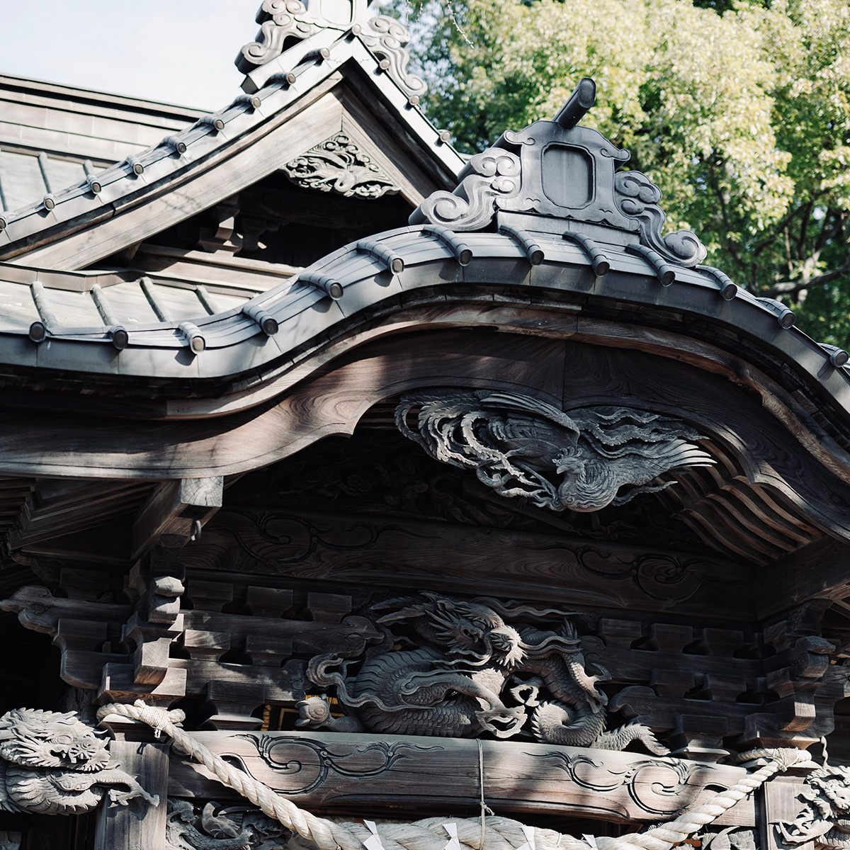 本殿、拝殿は東京都文化財に指定されている。極めて優れた彫刻が施された本殿は、江戸の堂宮建築の高度な水準を示す貴重な建物。