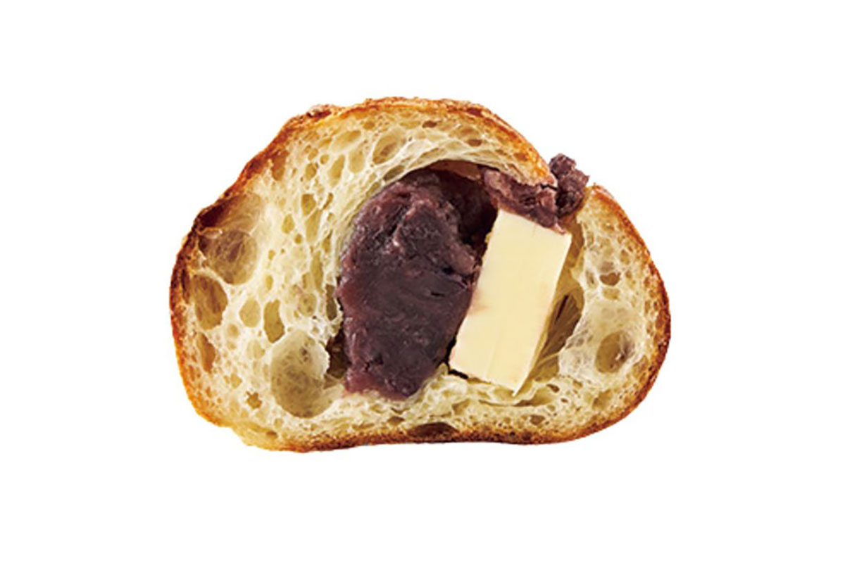 パンは甘く濃い北海道産「キタノカオリ」と徳島産和三盆糖で作る。