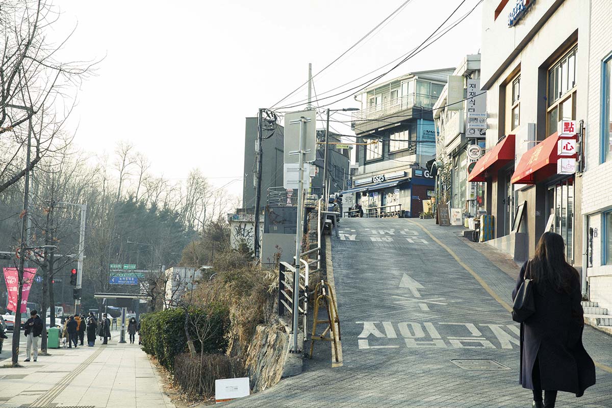 韓国ソウルの龍山（ヨンサン）の街並み
