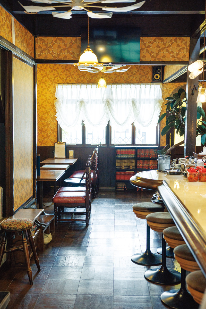 京都の喫茶ジャニーの店内