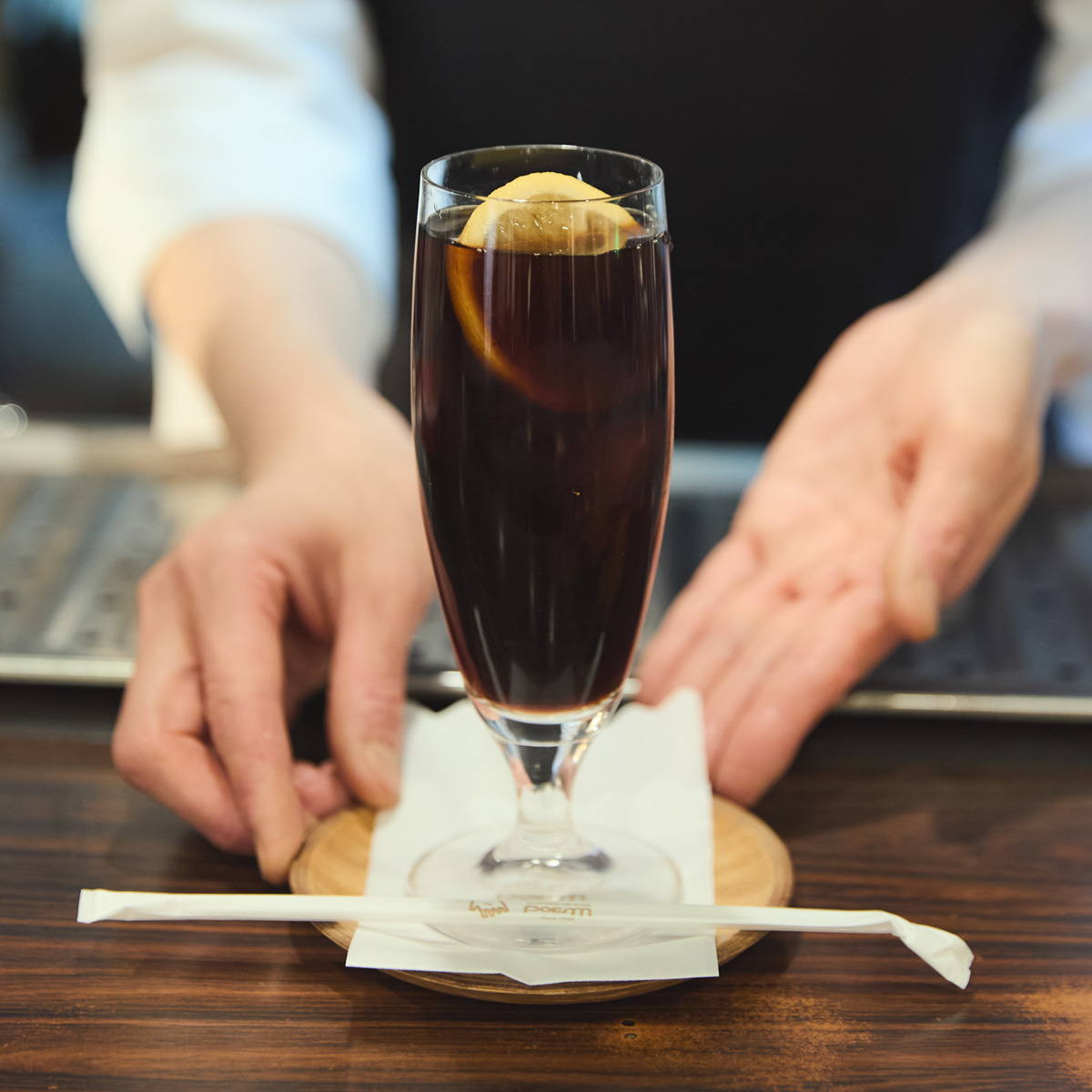 〈ぽえむ〉小平南口店のアイスコーヒー
