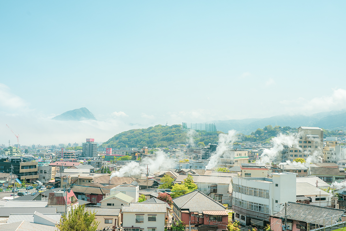 別府温泉の風景