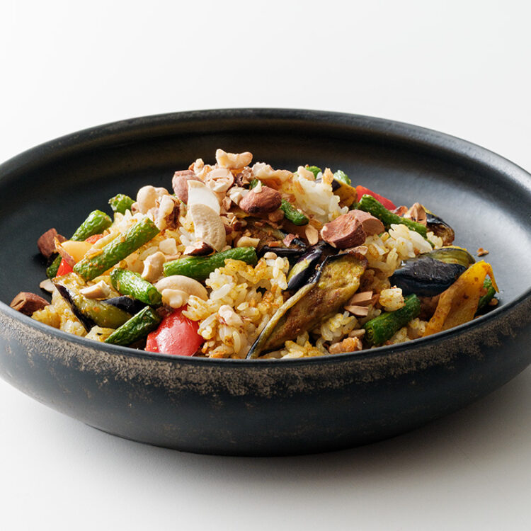 素揚げ野菜のビリヤニ風