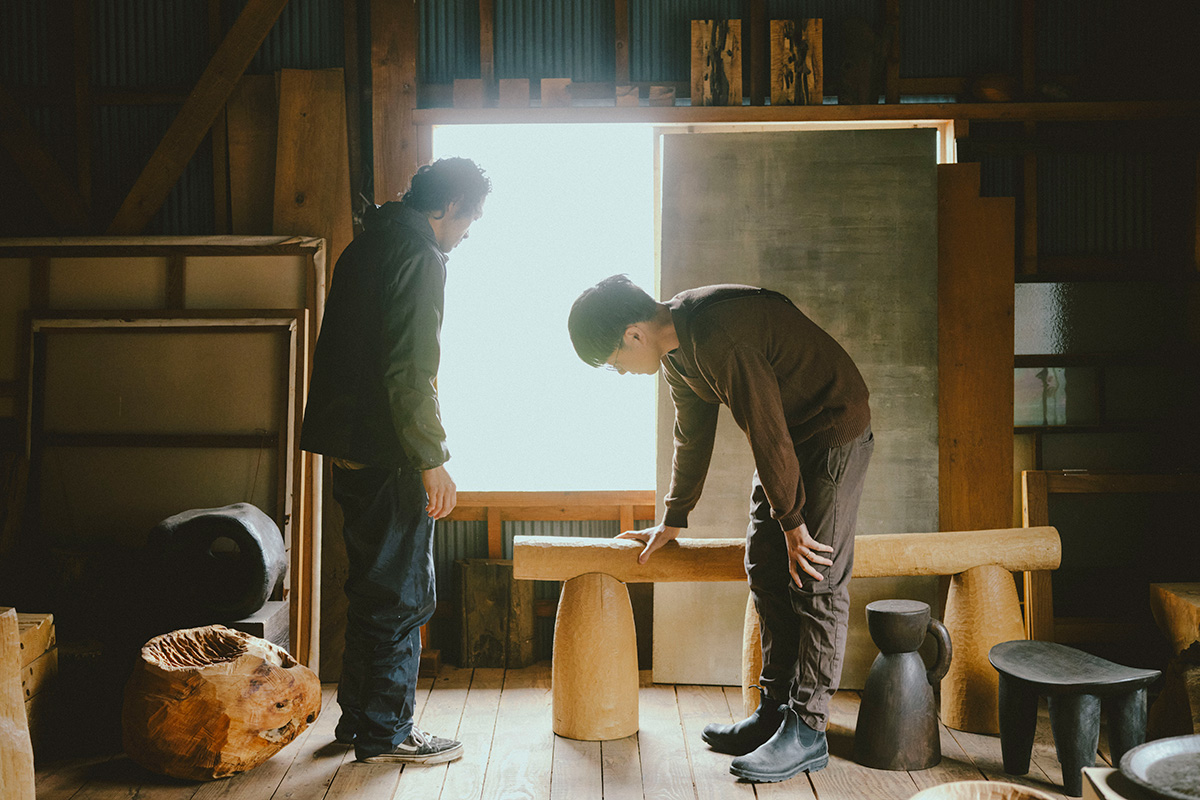 飛騨高山の木工家の村瀬恭平さんの工房