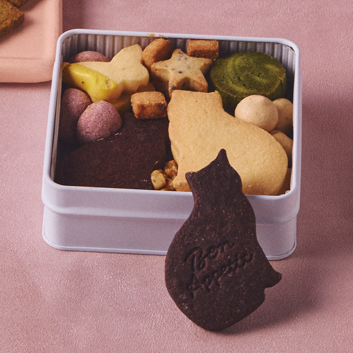 〈BONBONS DE K〉のLa boîte à bonheur-chat mignons-グルテンフリークッキー缶