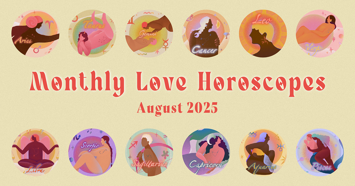 【12星座別】Monthly Love Horoscopes August 2025