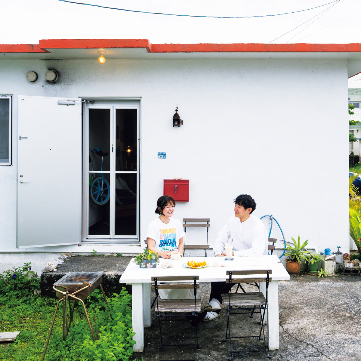 沖縄のおしゃれな外国人住宅での暮らし