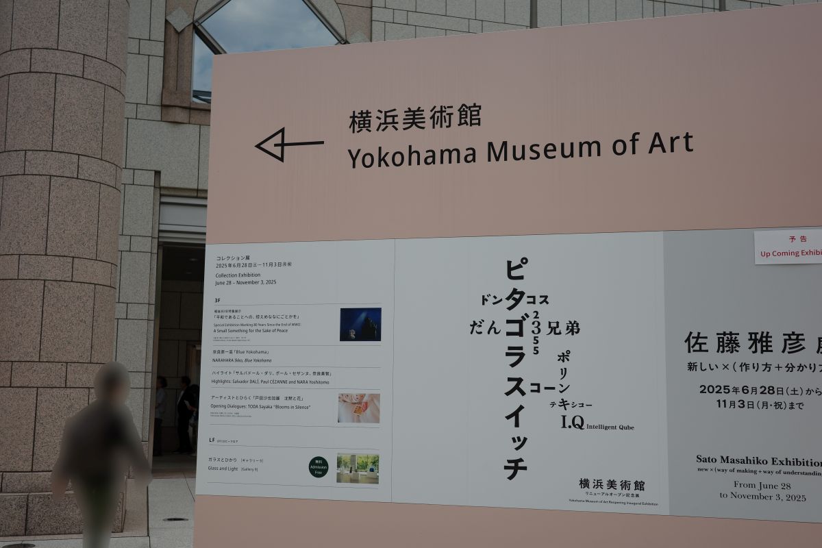 横浜美術館のピタゴラ展