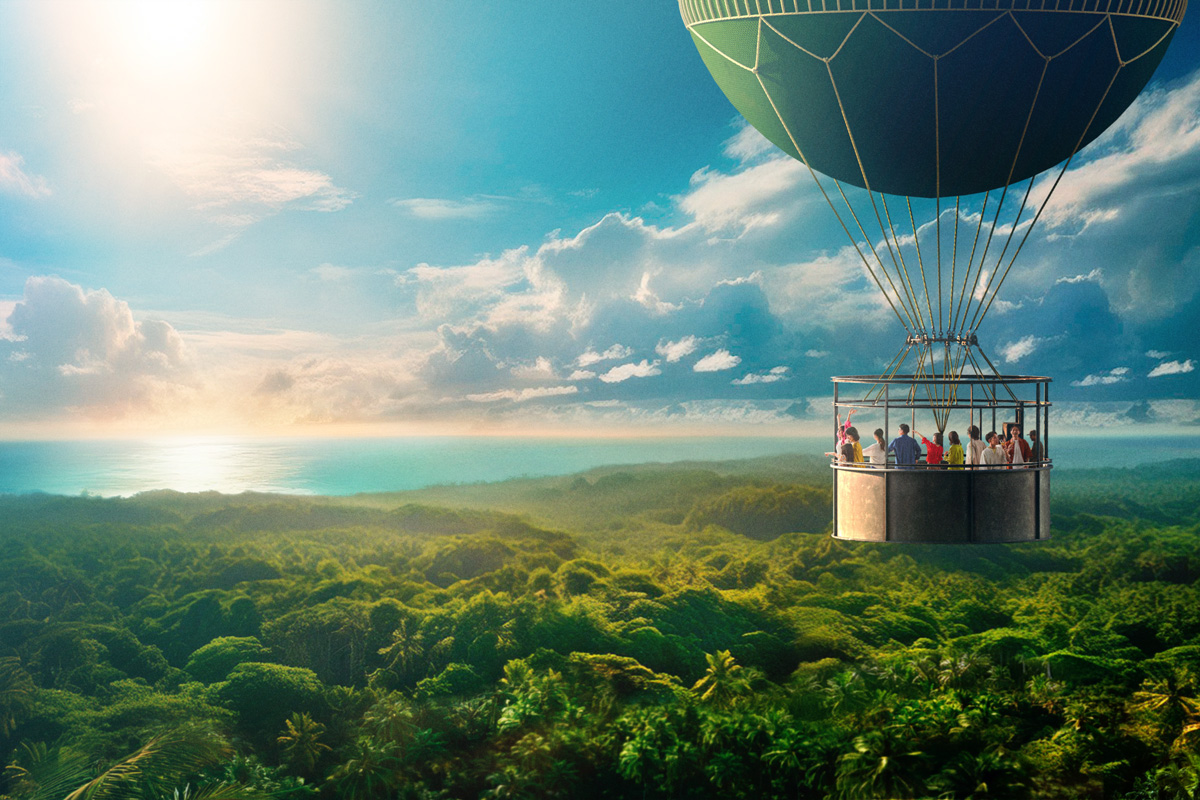 沖縄のジャングリアのHORIZON BALLOON（ホライゾン バルーン）
