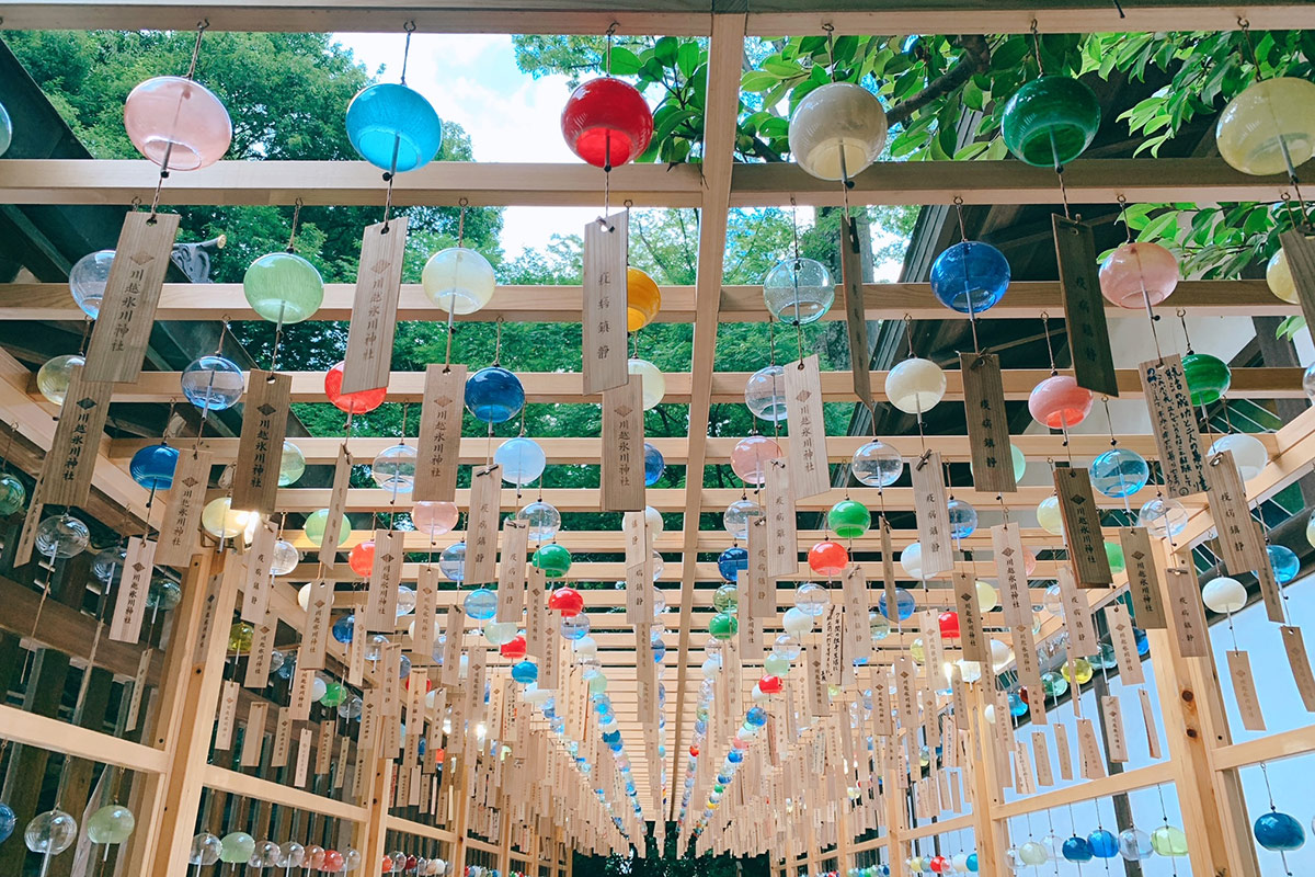 川越氷川神社の「縁むすび風鈴」
