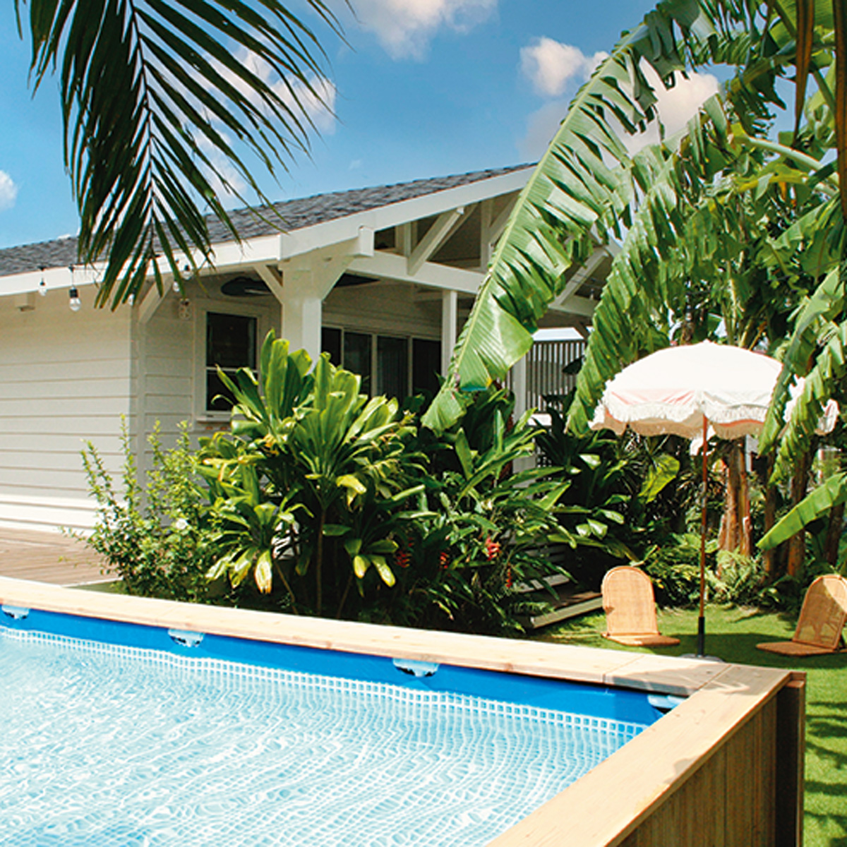 沖縄にあるおしゃれなエアビー