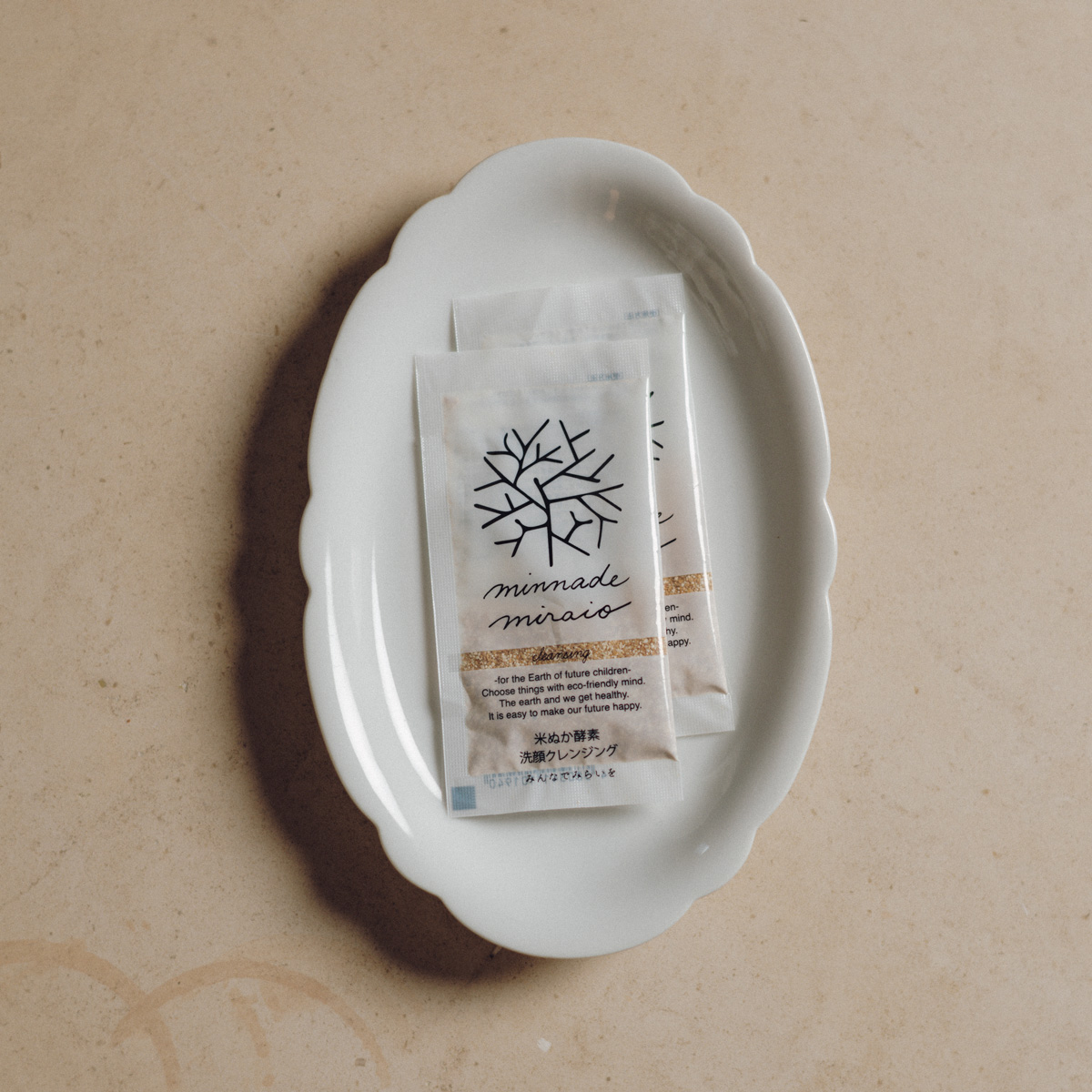 〈minnademiraio〉の「米ぬか酵素洗顔クレンジング トラベル用」