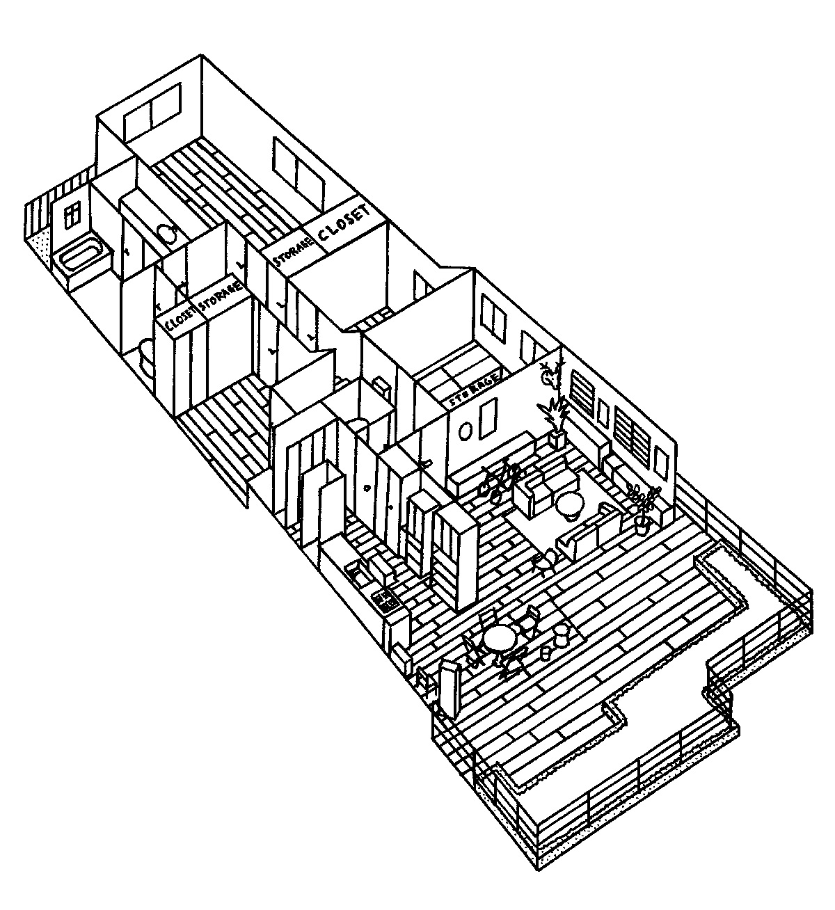 スタイリスト中里真理子の家の間取り スタイリスト中里真理子の家の間取り