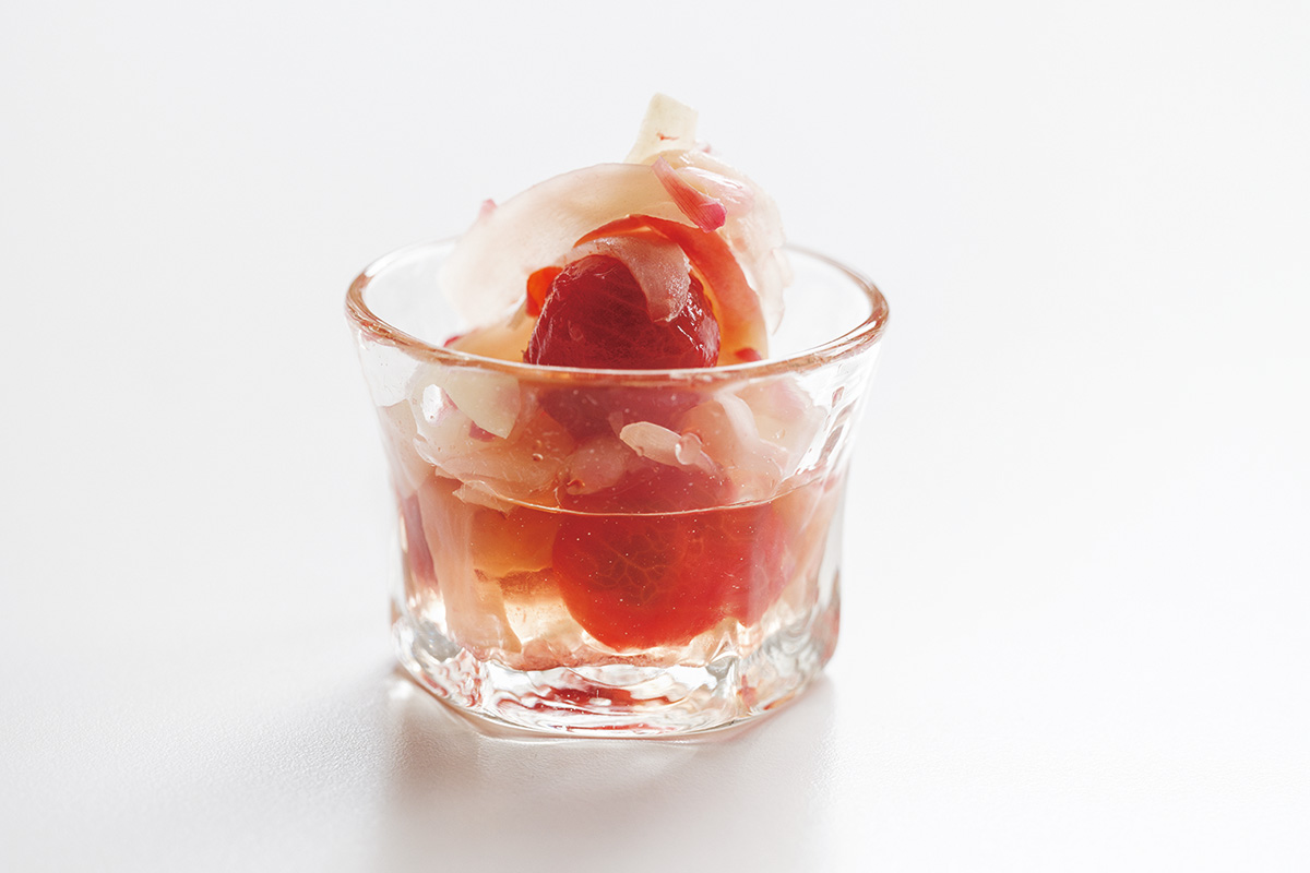 「新しょうがとみょうがの甘酢漬け」