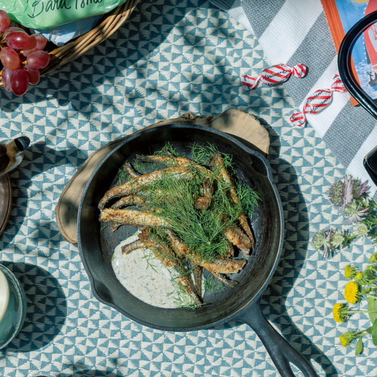 ししゃもの香ばしいバター焼き＆ヨーグルトソース