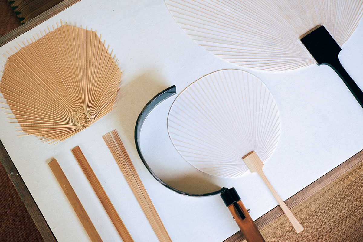 京都の蜂屋うちわ職店