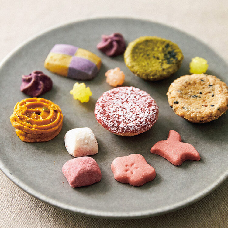 ピンクの缶の予約制クッキー。〈山本道子の店〉 の「マーブル