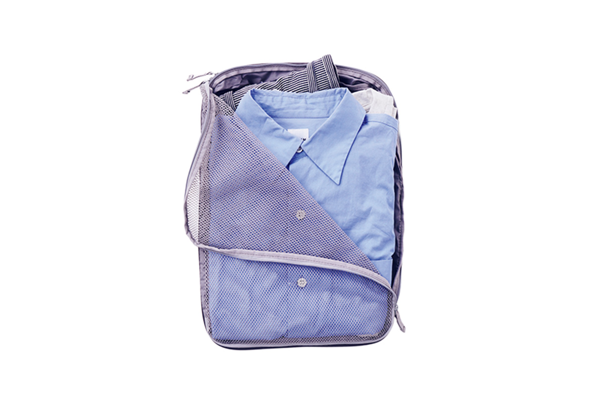 〈無印良品〉のおすすめトラベルグッズ2. ポリエステル仕分けケース圧縮タイプ