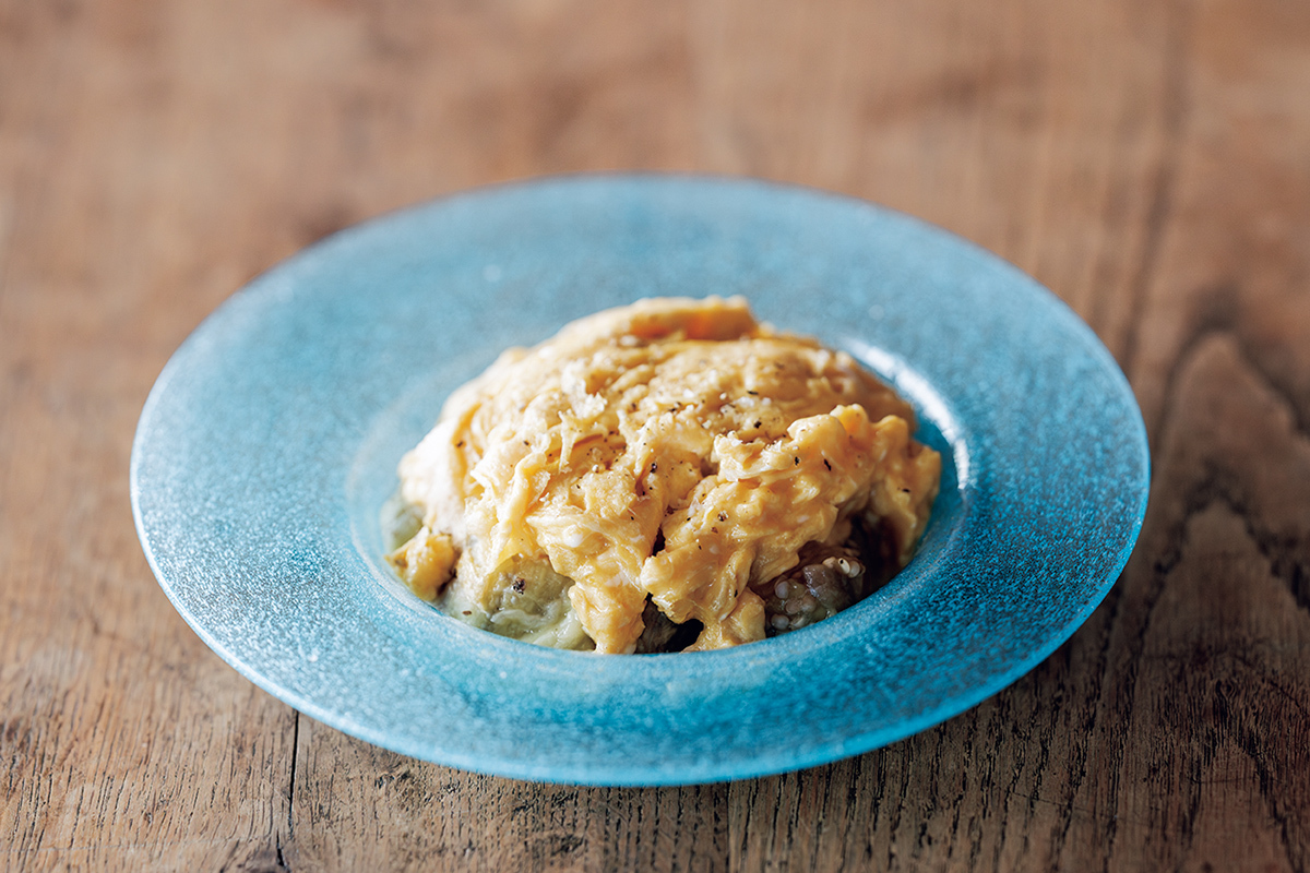 なすを使ったレシピ、なすと玉子焼き