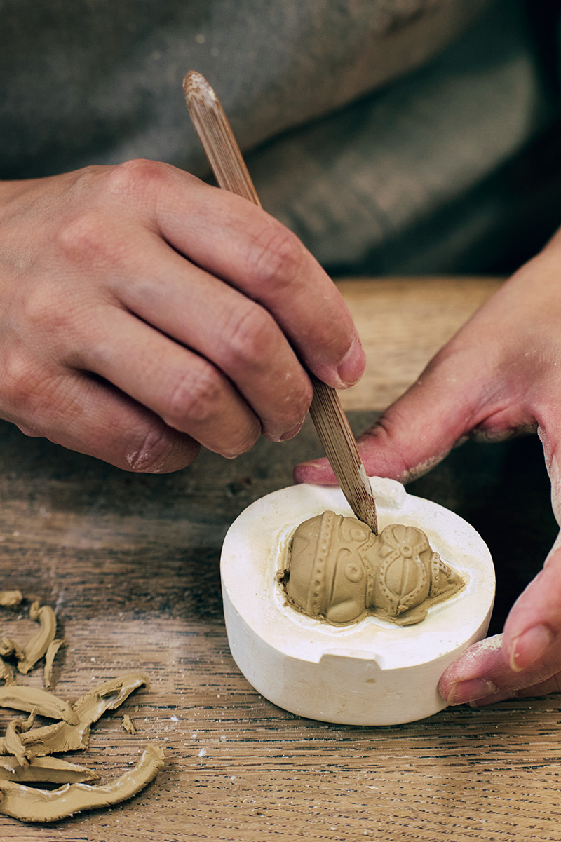 京都の土偶小物の蘇嶐窯