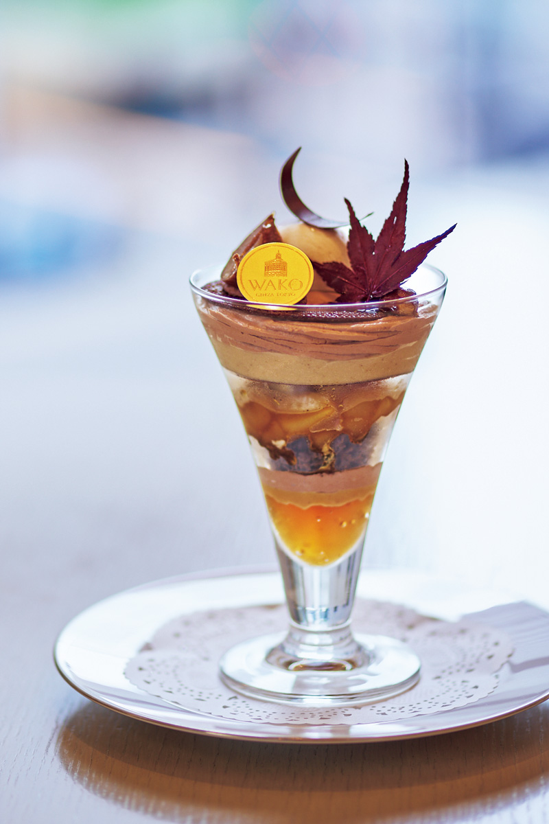 銀ぶらスポット　〈和光アネックス
ティーサロン〉のパフェ