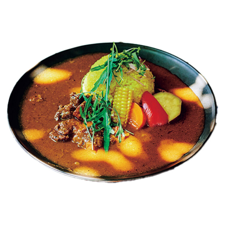 昼の部の、特製ビーフカレー1,800円。