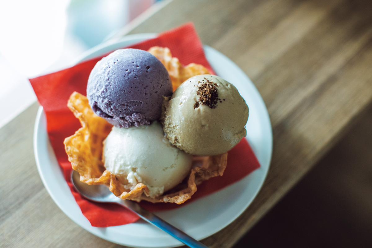 熊本の人気店が集合した個性派スタンドで、無添加アイスクリームを。〈CONTO〉