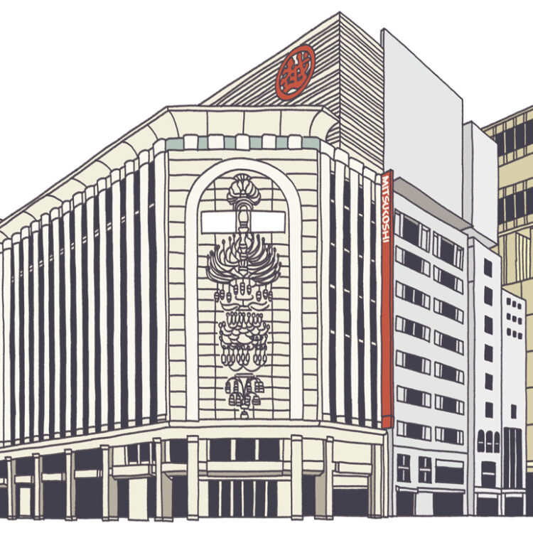 銀座三越のイラスト