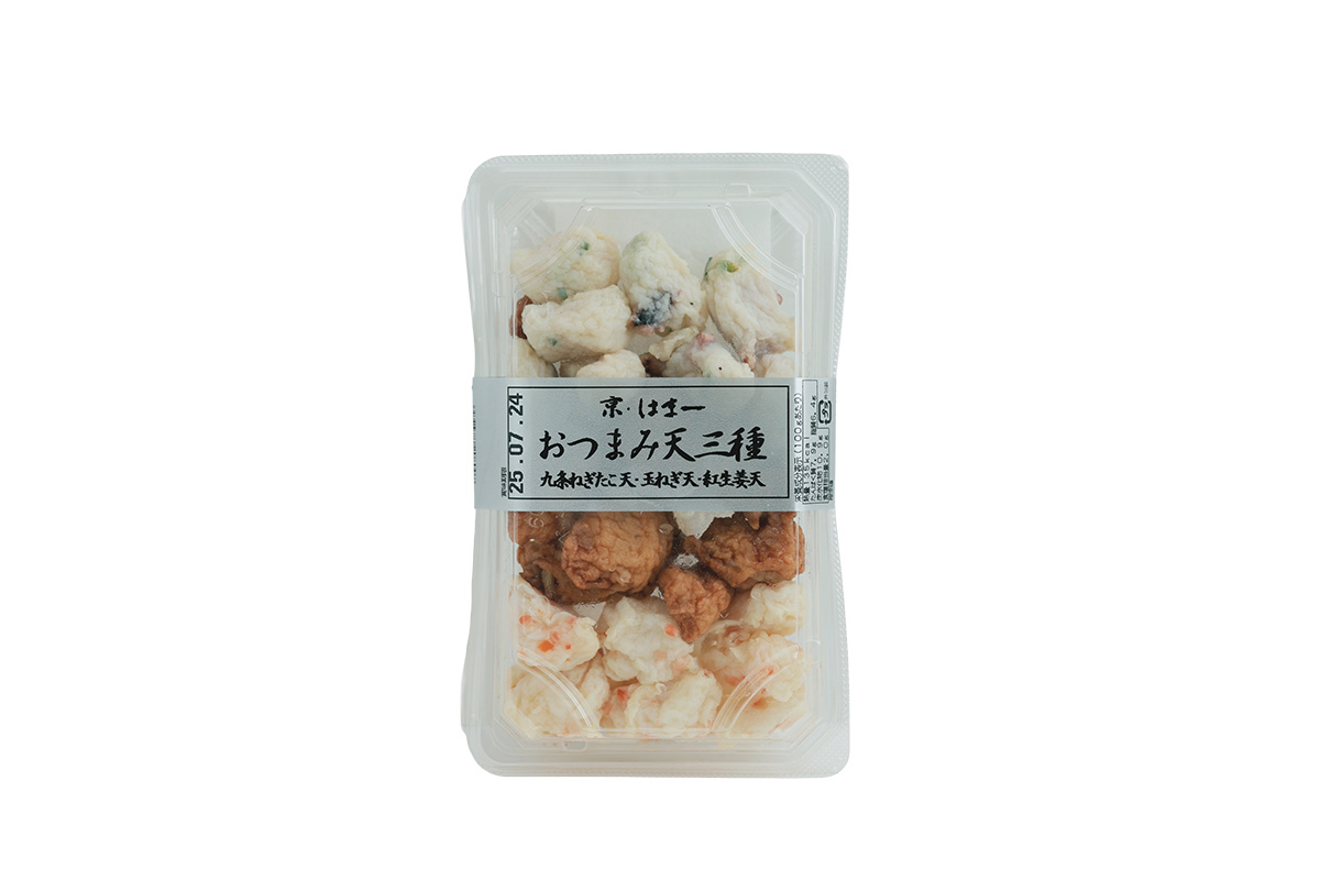 京都の愛されスーパー〈FRIEND FOOD〉のおすすめ　おつまみ天 三種（京かまぼこ はま一）