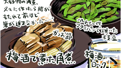 今夜は「梅酒ロック」で晩酌！『じゃあ、あんたが作ってみろよ』作者・谷口菜津子の晩酌日記｜DAY15