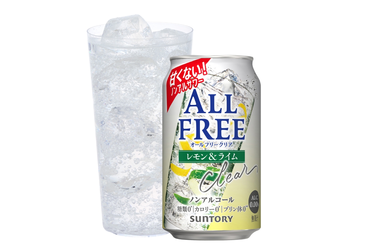 サントリーのオールフリークリア〈レモン&ライム〉