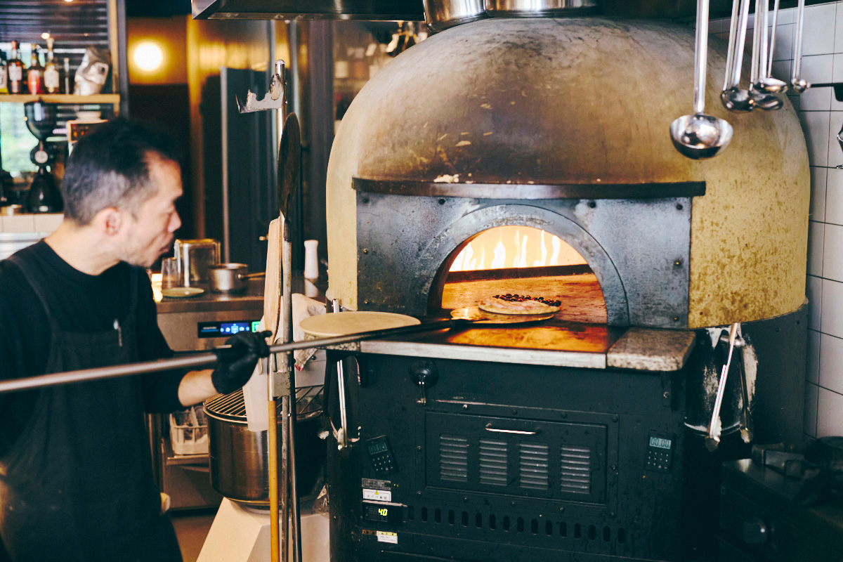 新宿御苑のピザ屋