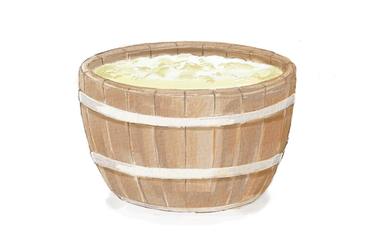 ジンの製造過程。醸造