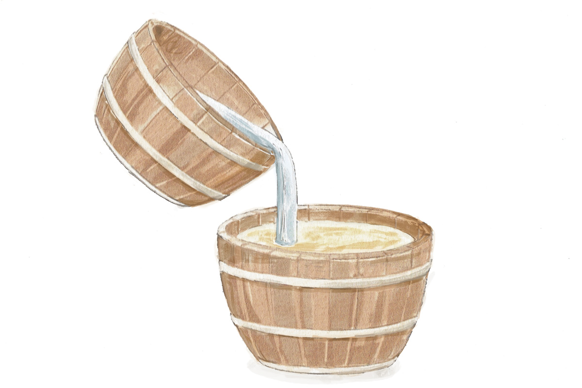 ジンの製造過程。糖化