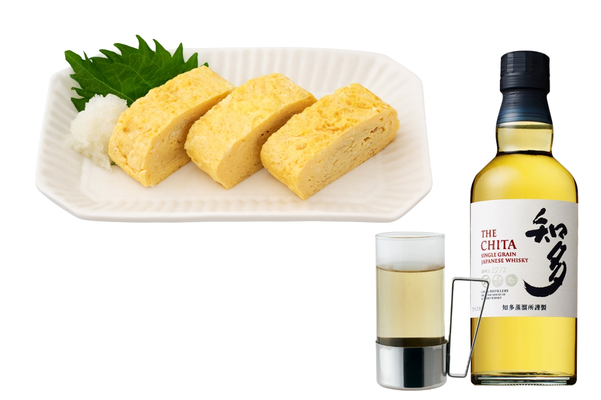 だし巻き玉子×「知多」のお湯割り