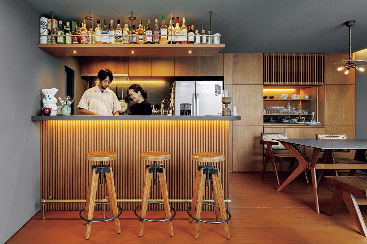 バースペースがあるおしゃれな家