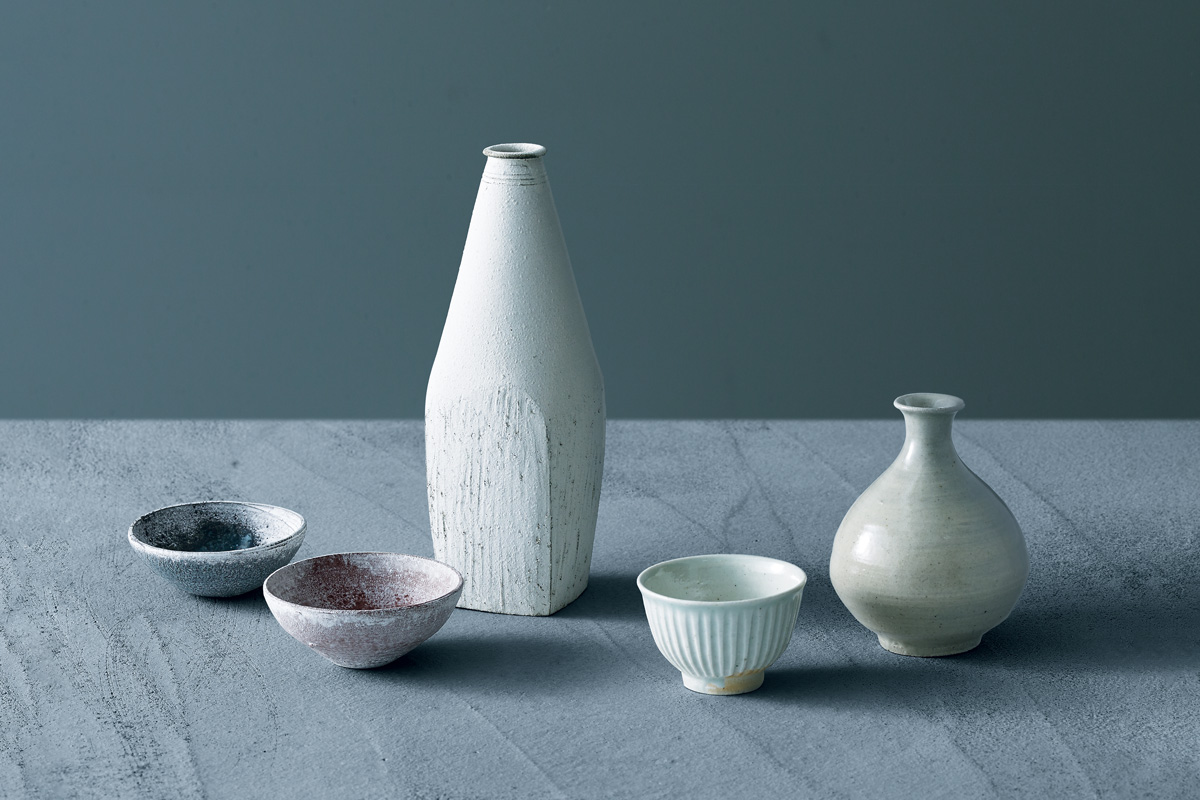 野口悦士と矢野直人の酒器セット