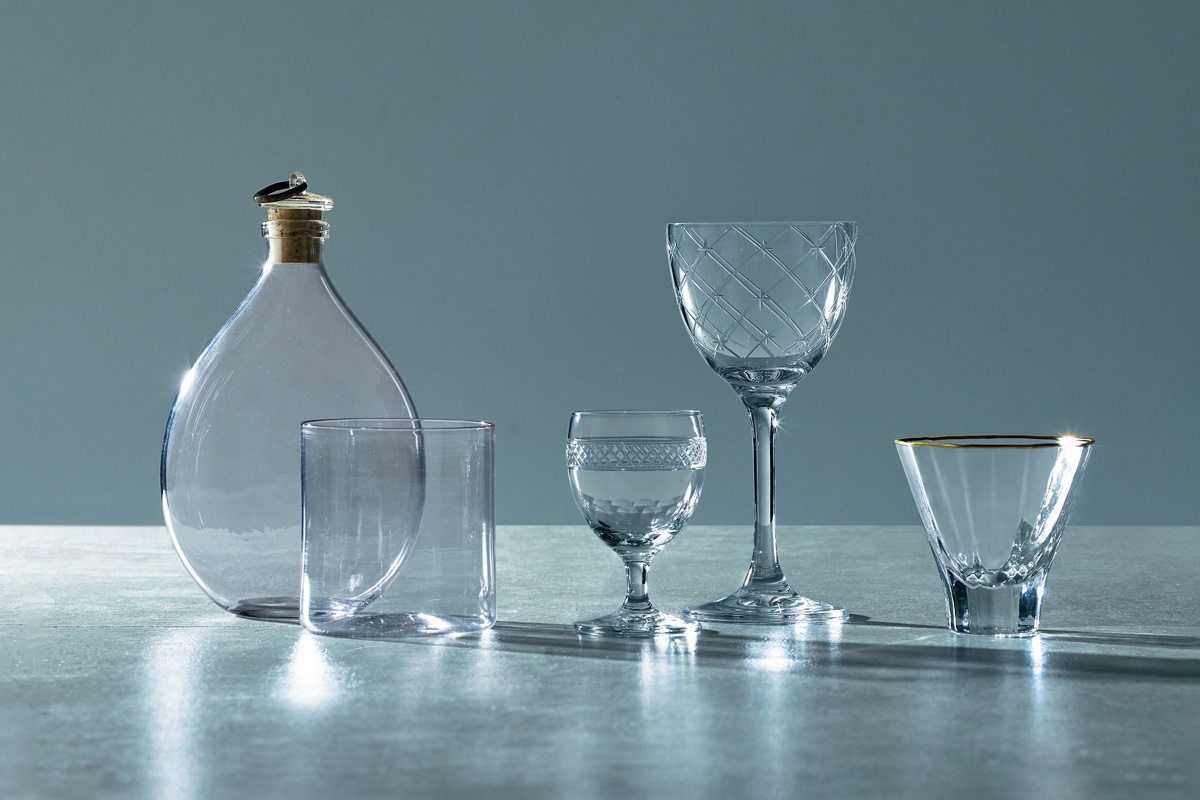 菊地大護、廣島晴弥、谷口 嘉のガラス