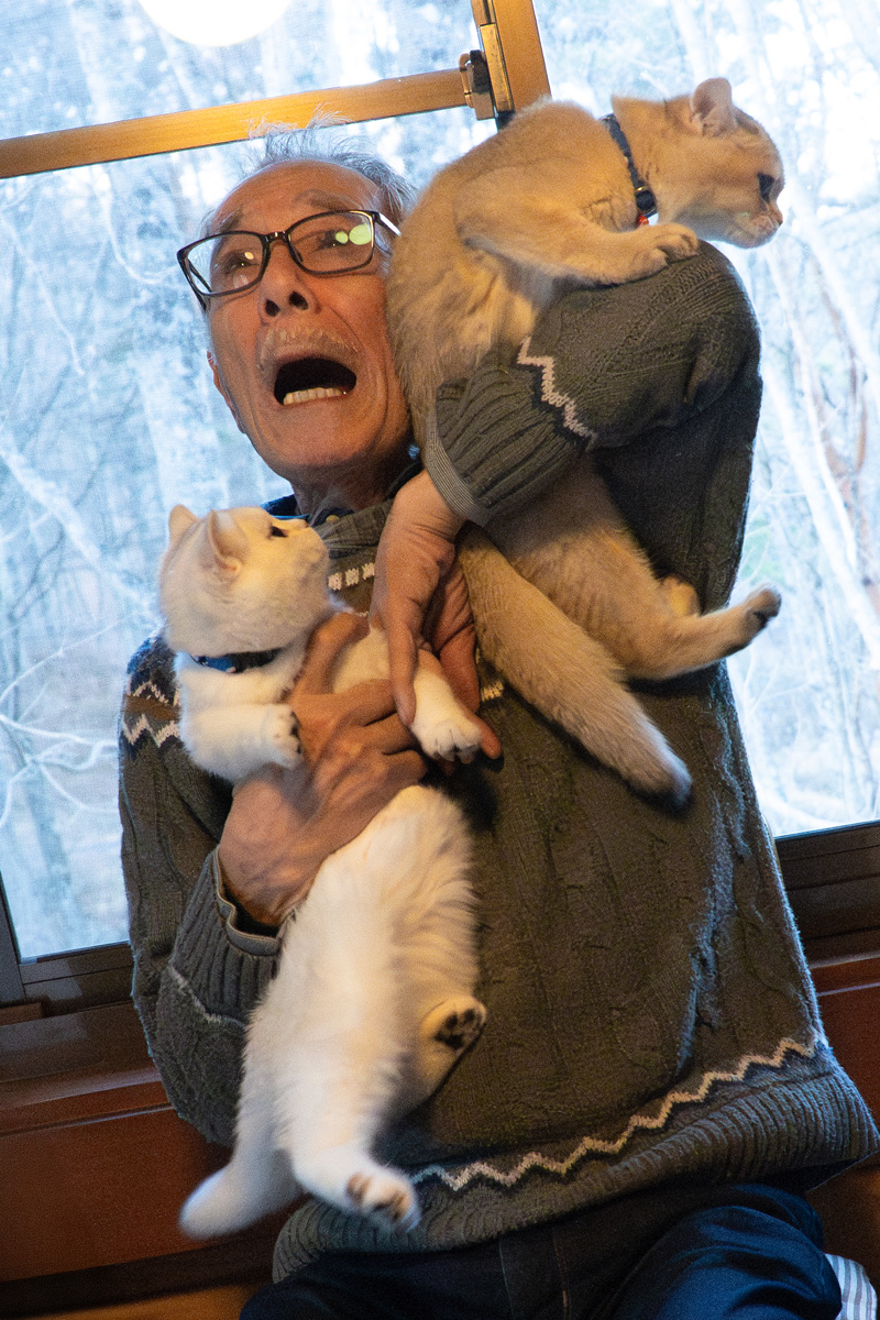 MARCOさんのお父さんを万福さんと大福さん