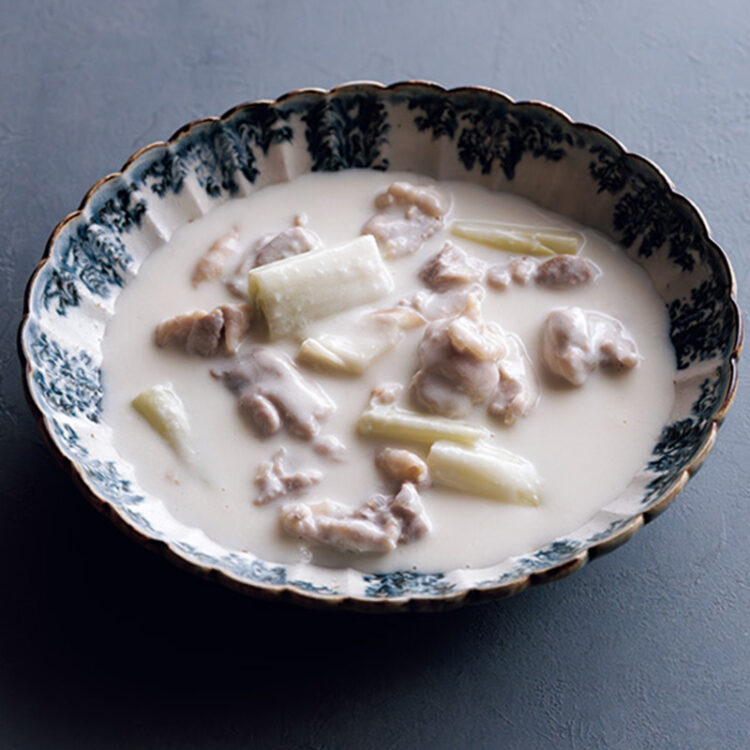 料理と器 白ネギのシチュー