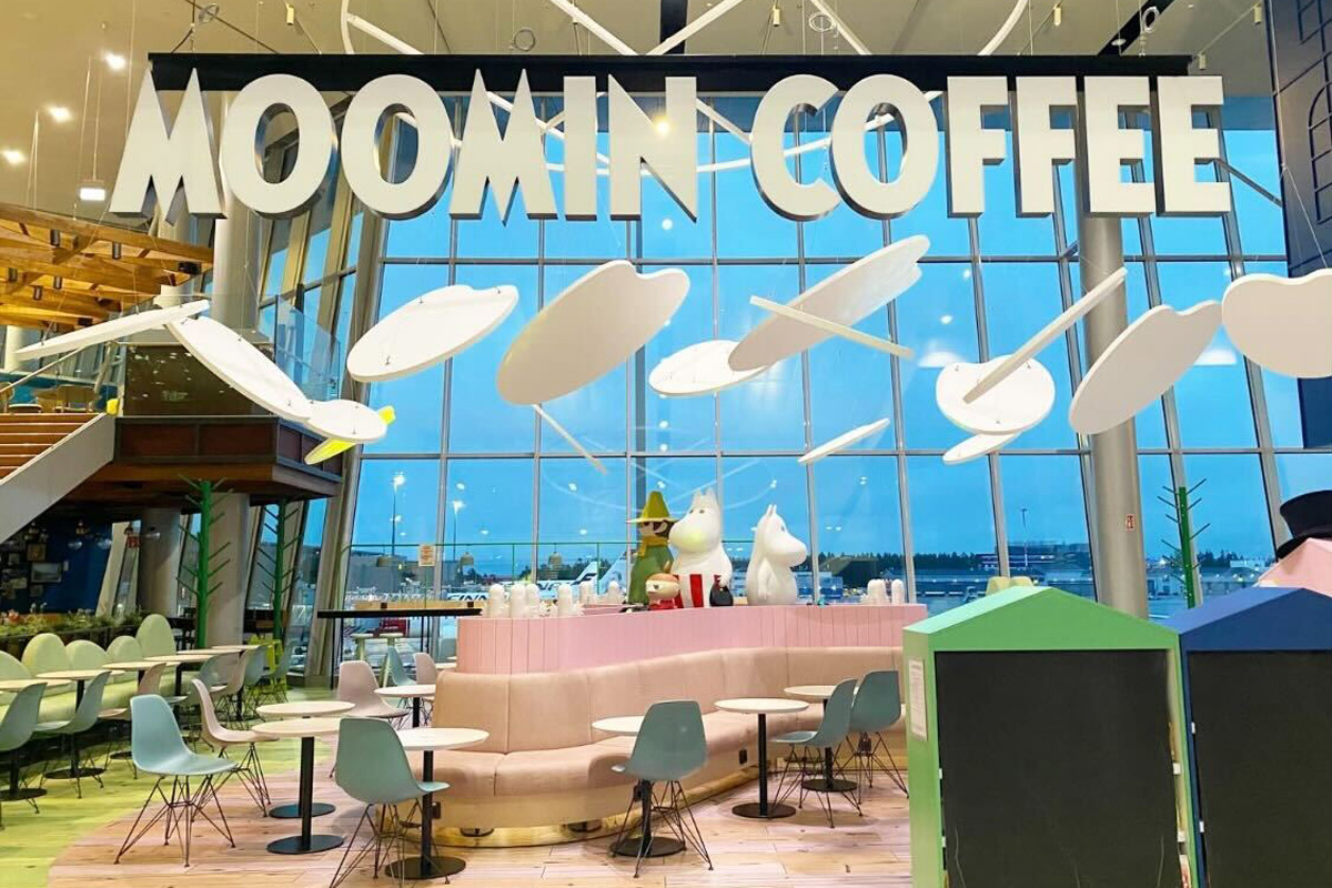 ヘルシンキ空港のムーミンカフェ
