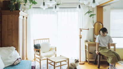 築50年の団地を猫と心地よく暮らすためにDIY。そのポイントとは