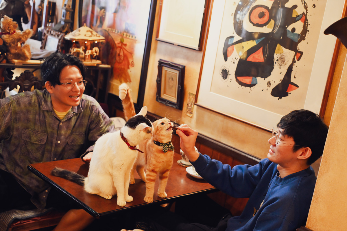 ロングコートダディの堂前とミキの亜生　猫好き芸人