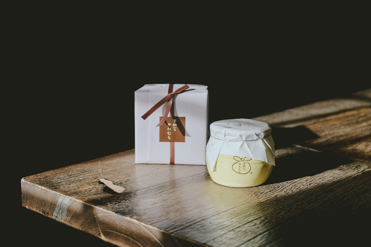 〈甘納豆かわむら〉の「豆壺」　金沢