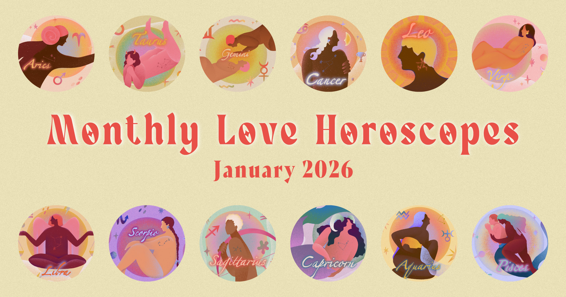 【12星座別恋愛運】今月、とても豊かな恋愛運に照らされる星座は？｜2026年1月